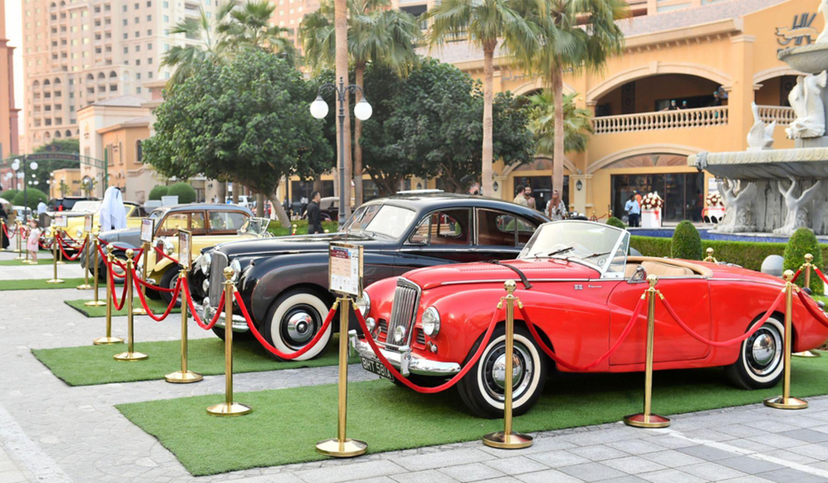 Qatar Classic Cars Contest and Exhibition begins at The Pearl